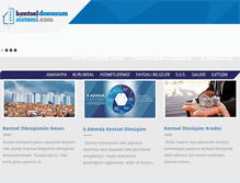 Tablet Screenshot of kentseldonusumsistemi.com